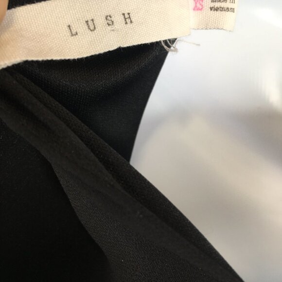Lush Sheer Overlay Lined Sheer Black Dress Size XS - Picture 11 of 11